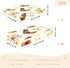 CZXW 52" 28" Farm Roosers Hens Crib Sheets Fitted x Natural Cotton Soft & Breathable for Baby Crib Mattress