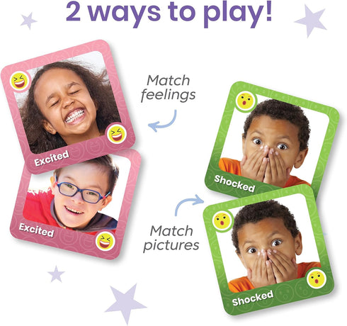 hand2mind Express Your Feelings Memory Match Game, Emotion Cards for Kids, Social Emotional Learning Activities