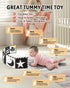 0-6-12 Tummy Baobrava High Contrast Baby Toys, Black and White Newborn Toys for Brain Development, Soft Baby Books