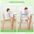 Svkipibe Booster Seat for Kitchen Chair, Toddler Booster Seat for Dining Table with Backrest & Safety Buckles, Non-Slip