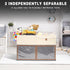 1 Pack Closet Large Toy Storage Box with Clear Lids Collapsible Toy Organizer Chest with Adjustable Dividers Kids