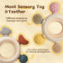 Wenobby 3 Packs 0-6 6-12 Teether Rings for Months Babies, Teething Toys with Pacifier Clip Holder, Baby Chew Toys