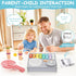 Set 5 1 Kids Musical Instruments Piano Drum - in Montessori Toys for Toddler Baby, Wooden Music Kit with Piano Keyboard