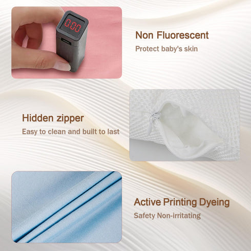 Tummy Baby Support Cushion for Newborn, Infant Support Cushion, Portable Time Mat for Home and Travel, Supervised Use