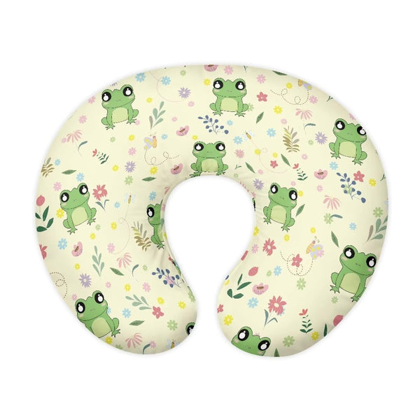 Kathyboom Cute Frogs Breastfeeding Pillowcase for Baby Girls Boys, Comfortable Nursing Pillow for