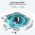 HOMIQ LIFE 3MP 2K, 2.4GHz/5GHz 24/7 Window Security Camera Indoor WiFi Cameras with Colorvue AI Color Night Vision