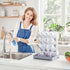 WillMall Countertop 12 Baby Bottle Drying Rack: Vertical Space Saving Large Bottles Holder - Standing Boon Dryer Rack