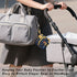 YETTASBIN Solar System Portable Pacifier Holder Case with Metal Hook Buckle & Zipper for Diaper Bag and Stroller