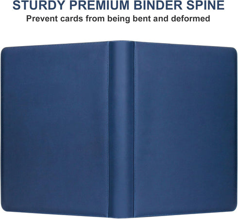 16 1000+ Album, GEAoffice Pockets Card Binder for Cards, Premium Sturdy Card Holder PU Cover Collection Binder for MTG