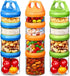 SELEWARE Portable Stackable Food Storage Containers for Snacks Formula Powder and Drinks
