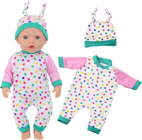 5 Sets 14-18 Inch 16 Inch UNICORN ELEMENT Baby Doll Clothes for Dolls, Baby Doll Pjs Clothes Outfits and Accessories