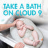 Boon Puff+ Inflatable Baby Bather - Infant Bathtub Includes Microfleece Cover, Swaddle Wings, and Storage Bag