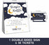 Set 1 50 LBLK-021 DYIRBIIY Over the Moon Diaper Raffle For Baby Shower, Twinkle Twinkle Little Star - Standing Sign