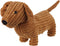 Apricot Lamb Toys 14 Inch Coffee Dachshund Dog Stuffed Animal, Soft Cuddly Toy for Child