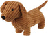 Apricot Lamb Toys 14 Inch Coffee Dachshund Dog Stuffed Animal, Soft Cuddly Toy for Child