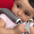 100% DorDor & GorGor Organic Baby Seat Belt Cushion, Extra Plush, Cotton (Gray)