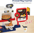 Set: 3+ Kids Pizza Oven Play Ice Cream Maker, Card Reader, Cash Register, Play Food (Pizza, Chicken Nuggets, Fries)