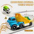 Baimiby 3 4 5 6 Set 3-4 Toddlers Toys Truck for Year Old, Toddler Car Toys Dump Truck Toys and Mixer Cement