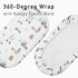 4 Pack, Cozy 32"x16" Gllquen Baby Bassinet Sheets Breathable Fitted Mattress Sheet, Elastic Travel Crib Fashionable