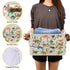 Emelivor Closet ABC Dinosaurs Storage Bin Collapsible with Handle Rectangle Waterproof ABC Dinosaurs Basket for Storage
