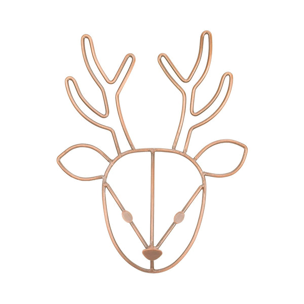 NoJo Deer Shaped Wire Nursery Wall Decor, Copper Finish