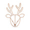 NoJo Deer Shaped Wire Nursery Wall Decor, Copper Finish