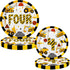 80 4th Letromp Pcs Construction Birthday Decorations Construction Four Years Old Disposable Paper Dinner Plates Napkins