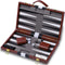 Backgammon Sets for Adults - 15 Inch Brown Classic Board Game with Premium Leather Case, Portable