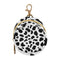 Cow Spots Round Pacifier Storage Case with Zipper, Portable Pacifier Case for