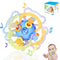 Orzbow Sensory Teething Toys for Babies - Montessori Toys 3-18 Months, Silicone Rattle Relief Chew Toys, BPA Free, Blue