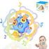 Orzbow Sensory Teething Toys for Babies - Montessori Toys 3-18 Months, Silicone Rattle Relief Chew Toys, BPA Free, Blue