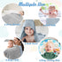 VitalCozy 8 (32 32 Inch,Modern Pcs Baby Muslin Hooded Bath Towels and Washcloths Muslin Cotton Hooded Baby Towels