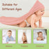 100% 32x32 Inch 2 Pack Organic Cotton Muslin Baby Hooded Towels Soft & Absorbent Baby Towels for Newborn for Boys