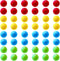 48Pcs Game Replacement Marbles Balls for Hungry Hungry Hippos