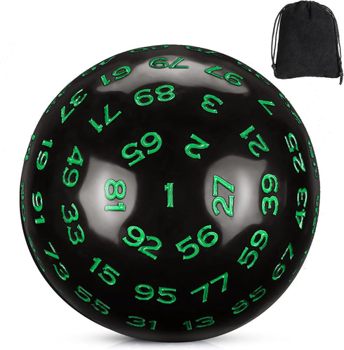 Sumind 100 Sided Polyhedral Dice Single D100 Game Dice 45 mm 100