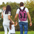 Shoblo Backpack Leopard Print Rosy Diaper Bag for Travel, Waterproof Diaper Bag with Insulated Bottle Pockets & USB