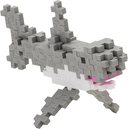 Plus Plus 3D Puzzle Sea Creature Building Block Set - 70 Interlocking Pieces, Ocean Animals Figures, Shark Mini Maker