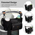 TOPDesign Universal Baby Stroller Organizer, Stroller Caddy with Detachable Mesh Bag & Heightened Insulated Cup Holders