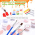 FLAJZ 4 Pack 4 5 6 7 8 9 10 12, 8x8 Inch Paint by Numbers Kit for Kids, Easy Kids Paint by Number Kits Age DIY Color