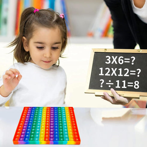 12x12 Multiplication Pop Game & Math Chart | Interactive Learning Toy for Kids | Teacher-Approved Classroom Tool |
