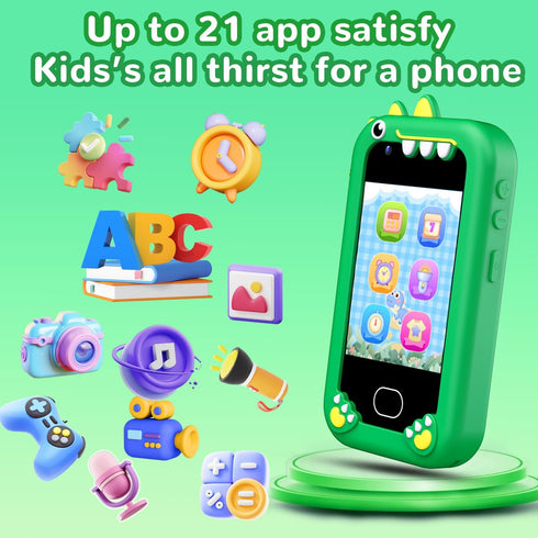2.8" 3-10 (32GB) Lapare Kids Smart Phone Toy for Boys, Touchscreen Cell Phone Toy with Dual Camera, Game, Music Player