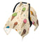 Mazeann Summer Retro Ice Cream S Car Seat Cover Baby Breathable Soft Infant