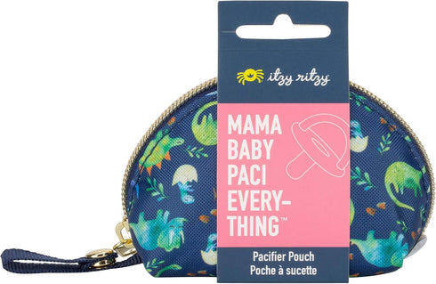 2 Itzy Ritzy Everything Storage Pouch; Small Zipper Pouch Holds Pacifiers; Snap Handle Attaches to Diaper Bag, Stroller