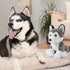 Realistic,9" Siberian Husky Dog Plush Stuffed Animals Dog Stuffed Animals Soft Cuddly Siberian Husky Stuffed Dog