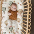 GRSSDER Stretchy Ultra Soft Fitted Bassinet Sheet Set 2 Pack, Universal Fitted for Baby Cradle, Moses Basket, Safe and