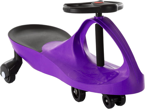 Wiggle Car Ride on Toy - No Batteries, Gears, or Pedals, Outdoor Ride Ons for Kids 3 Years and Up by Lil' Rider (Purple)