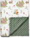 GLLQUEN BABY Blankets for Unisex Newborn Super Soft Nursery Minky Blankets with