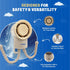 VZ Fans 3 Baby Safe Portable Fan, Battery Operated Fan, Stroller Fan, Handheld Fan, Rechargeable USB-C, Speeds, Mini