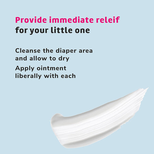 3.4 OZ De la Cruz Baby Diaper Rash Cream with Zinc Oxide - Maximum Strength Baby Healing Ointment to Help Soothe, Heal