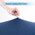 TILLYOU Mini Crib Fitted Sheets 2 Pack, Soft Jersey Knit Microfiber Playpen Bedding Sheet for Baby, Light Gray & Navy
